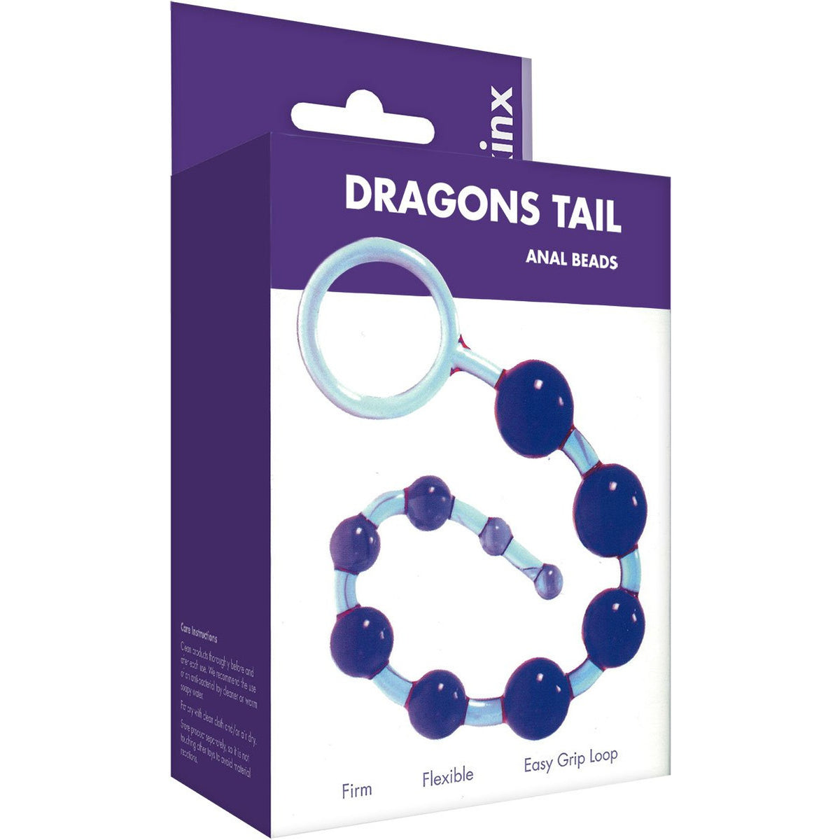 Kinx Violet Anal Beads - Dragons Tail