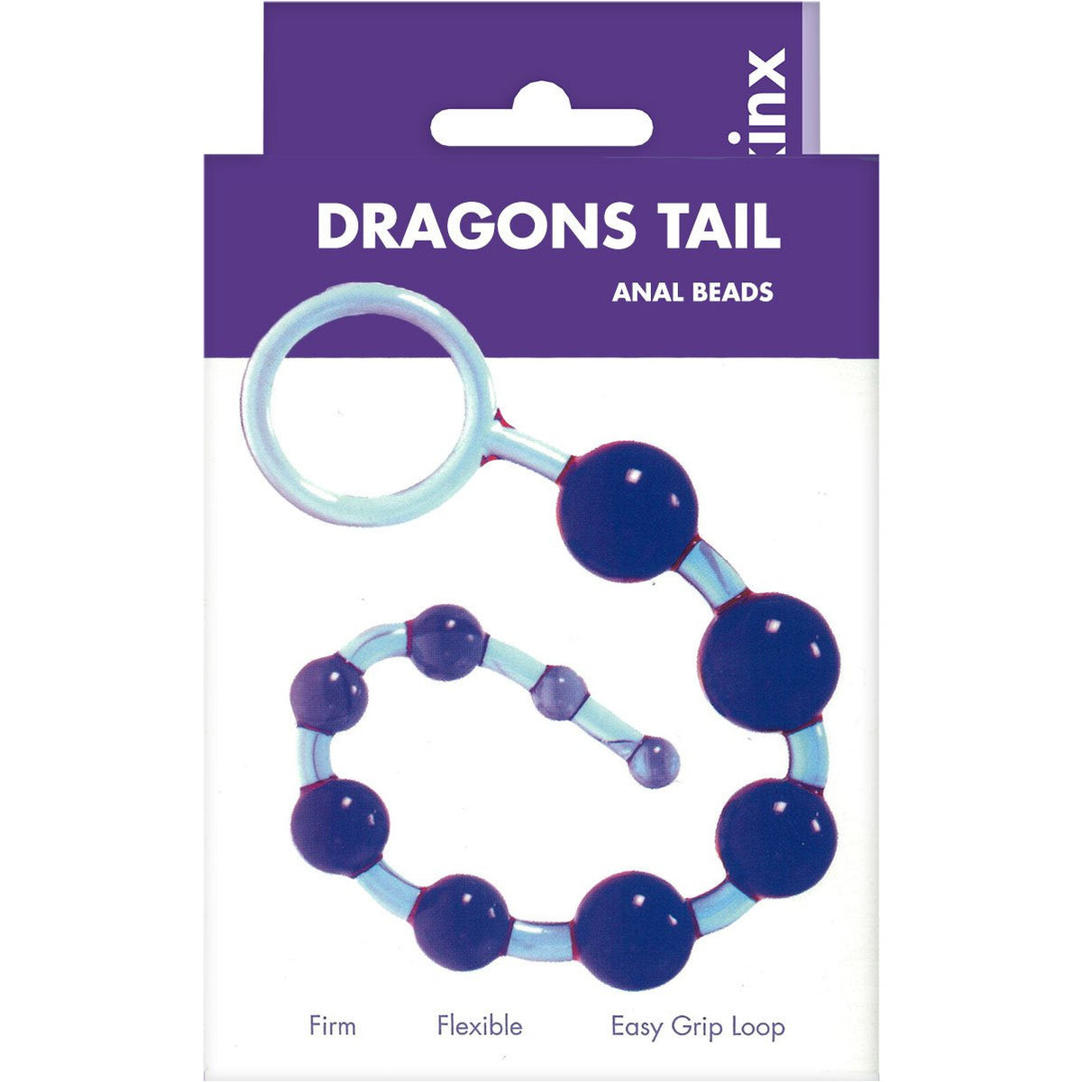 Kinx Violet Anal Beads - Dragons Tail