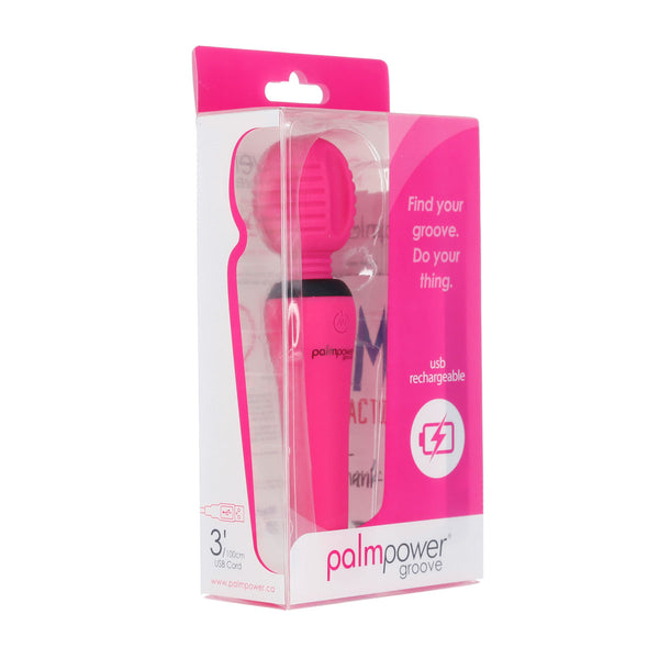PalmPower® Groove Mini Wand Massager - Pink
