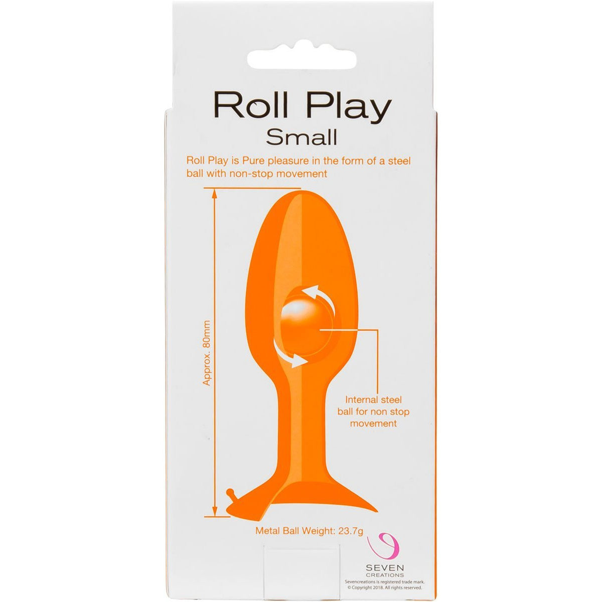 Seven Creations Roll Play Silicone Butt Plug - Small