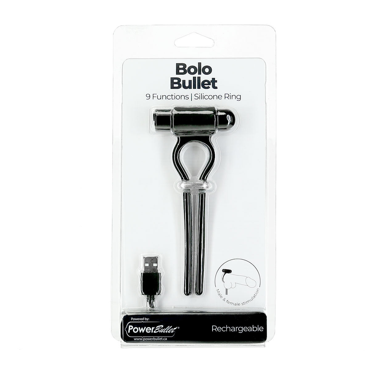 PowerBullet Bolo Bullet – Vibrating Adjustable Cock Tie
