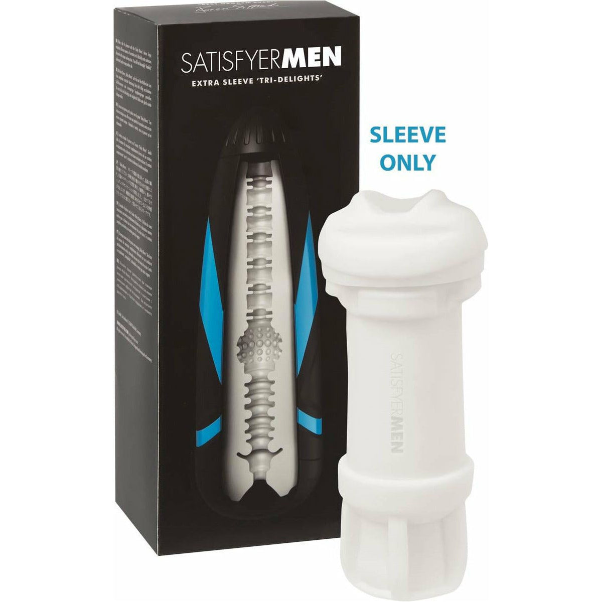 Satisfyer Men Masturbator Sleeve - Tri Delights