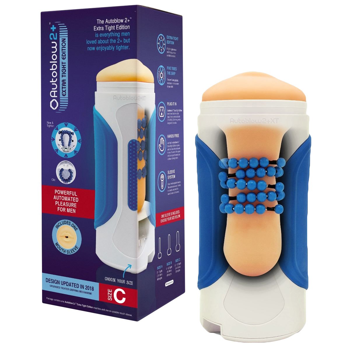 Autoblow 2+ With Size C Mouth Sleeve