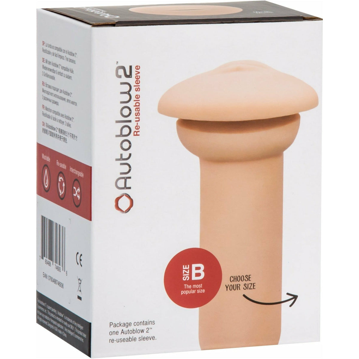 Autoblow 2 Reusable Mouth Sleeve - Size B