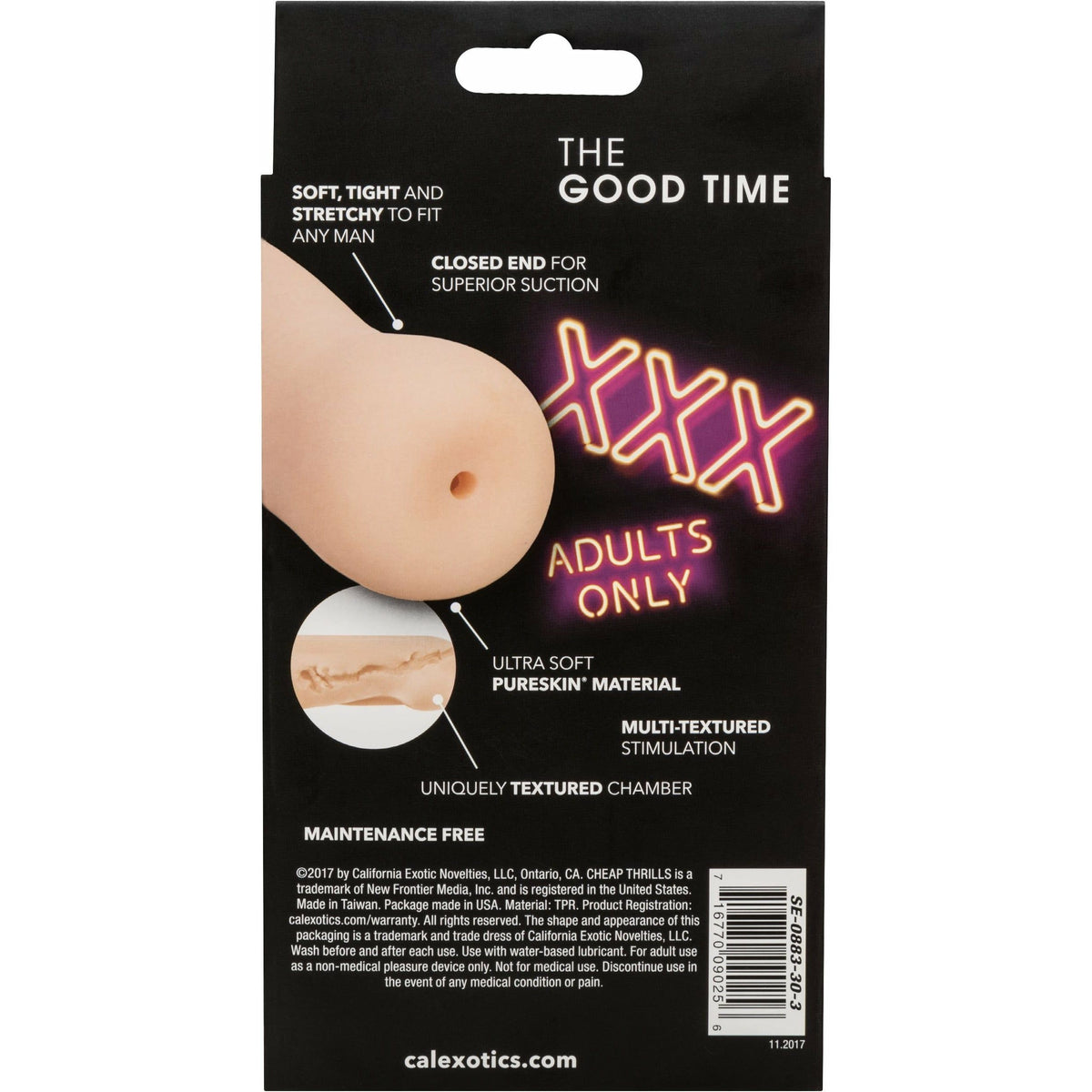 CalExotics Cheap Thrills Pureskin Masturbator - Good Time | BMS Enterprises CalExotics Cheap Thrills Pureskin Masturbator - Good Time | BMS Enterprises