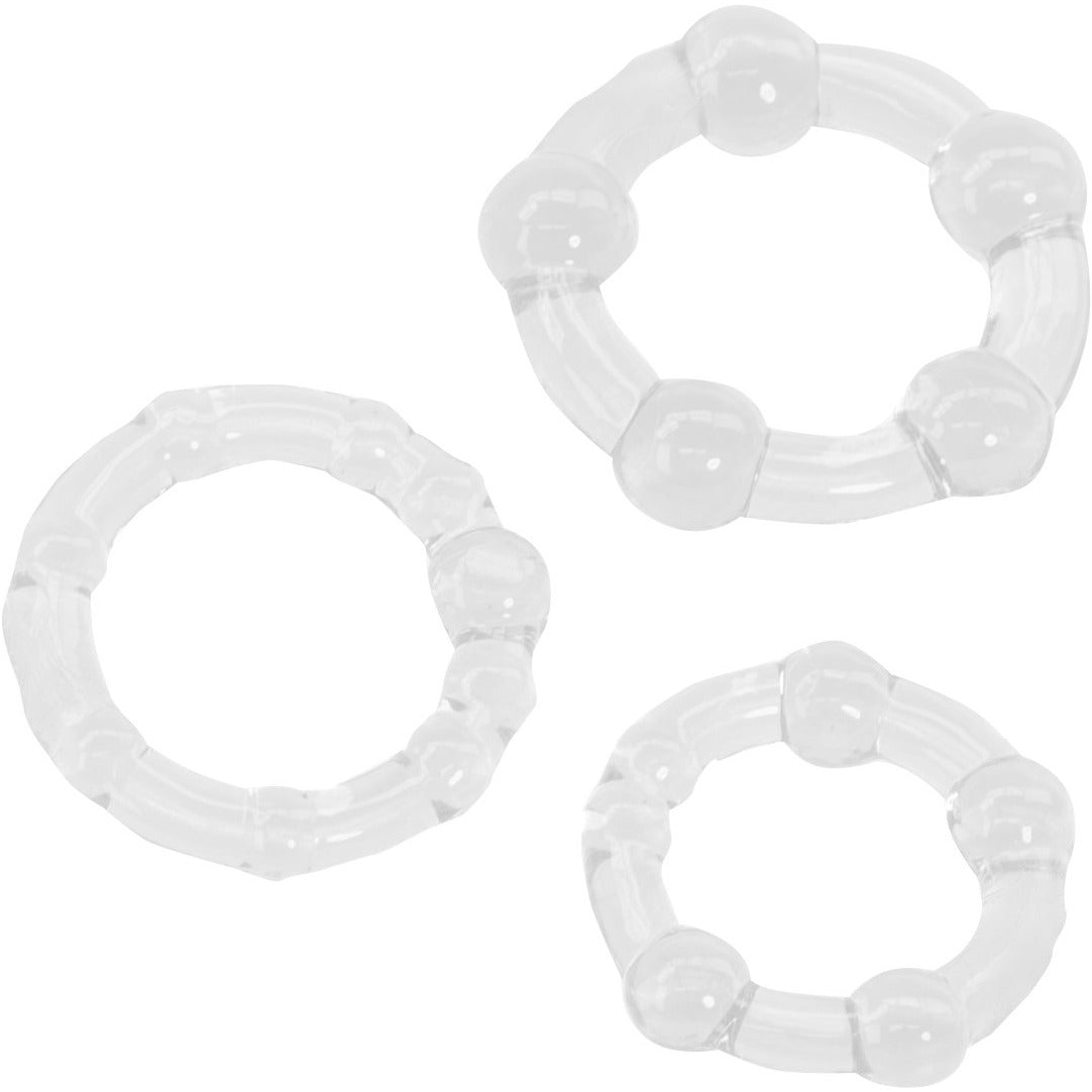 CalExotics Silicone Island Rings - Clear