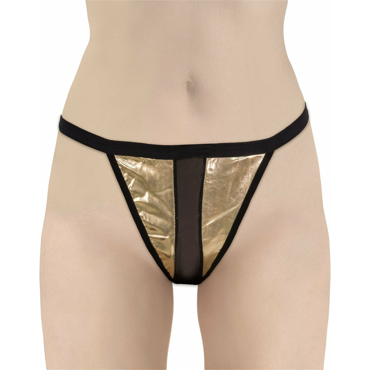 His &amp; Hers Sexy G-Strings - Gold