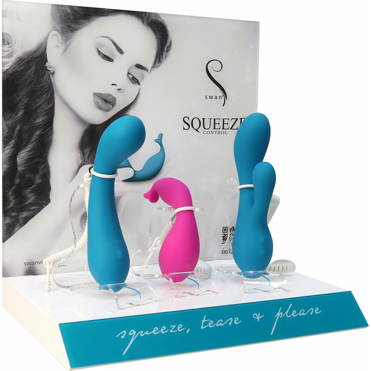 Swan Squeeze Control Display *FREE with the purchase of 3 models * 1 Per Store