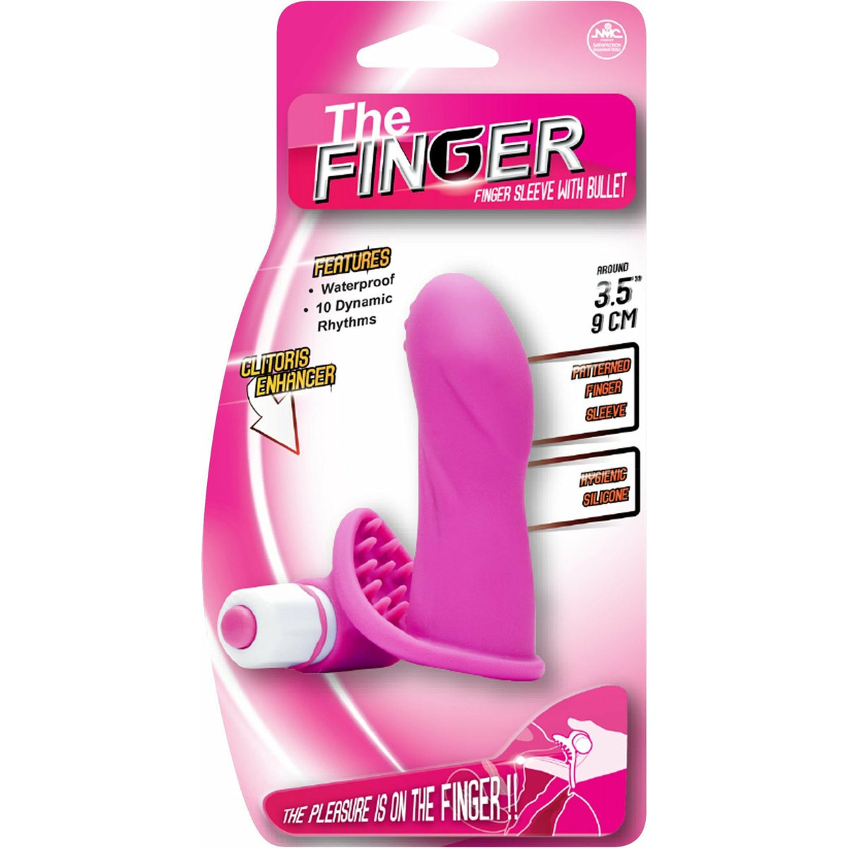 NMC The Finger Sleeve with Bullet - Dildo - Pink
