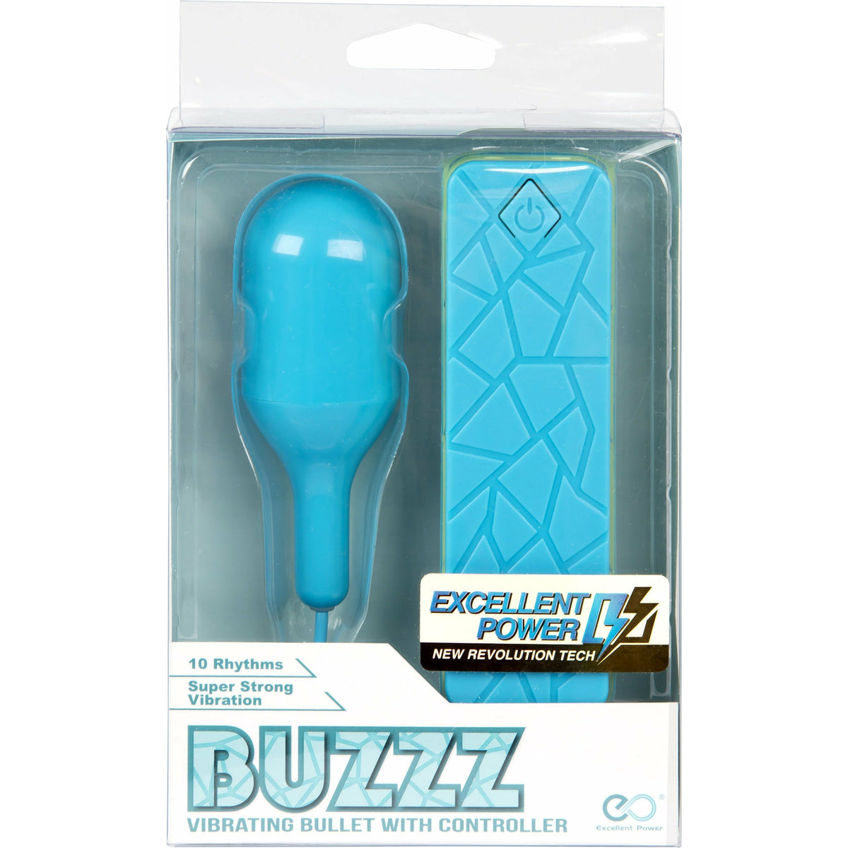 NMC Buzzz - Bullet Vibrator with Remote - 3.5&quot; - Blue
