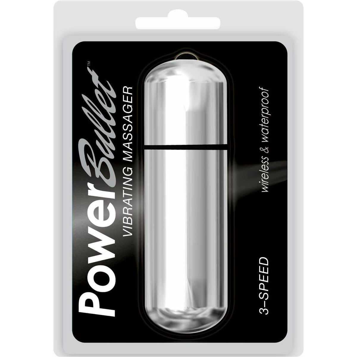 Power Bullet 3-Speed 6-inch Bullet Vibrator - Battery Operated - Silver