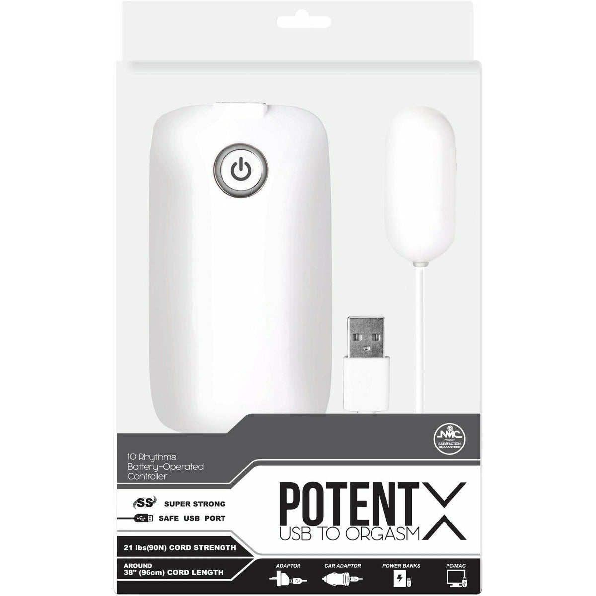 NMC Potent X - Bullet Vibrator - White | BMS Enterprises NMC Potent X - Bullet Vibrator - White | BMS Enterprises