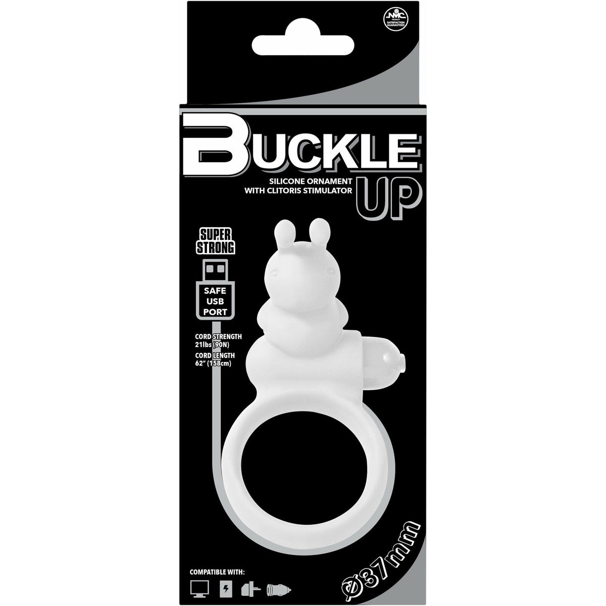 NMC Buckle Up - Vibrating Cock Ring - White