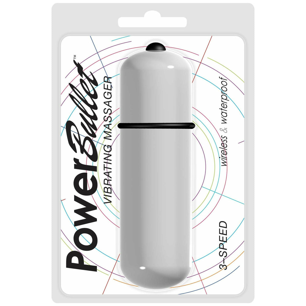 Power Bullet- 3-Speed 6-Inch Bullet Vibrator - Battery Operated- White