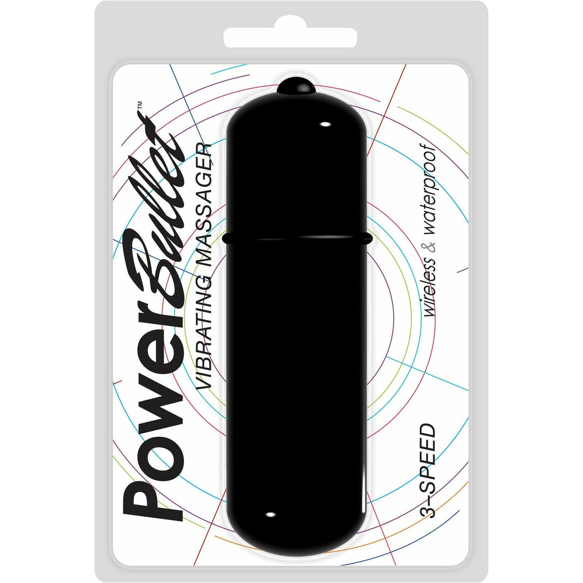 Power Bullet 3-Speed 6-inch Bullet Vibrator - Battery Operated - Black