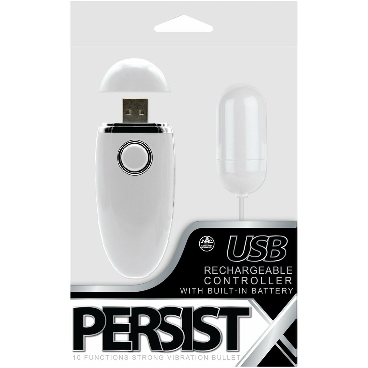 NMC Persist X - Bullet Vubrator - Rechargeable - White