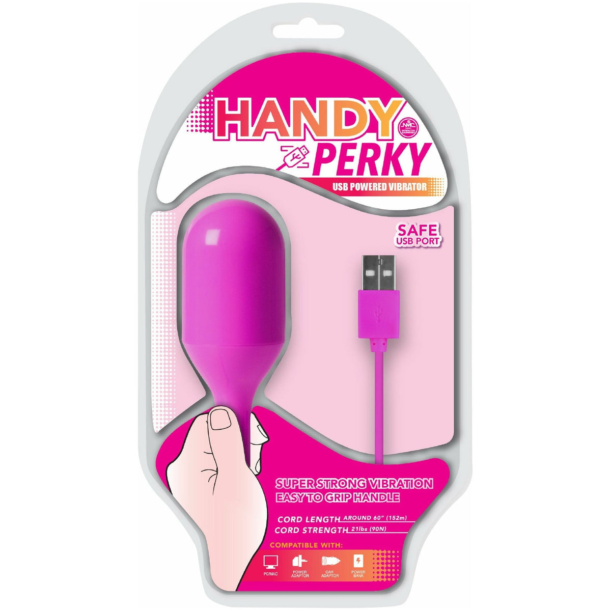 NMC Handy Perky - Bullet Vibrator - Rechargeable - Pink