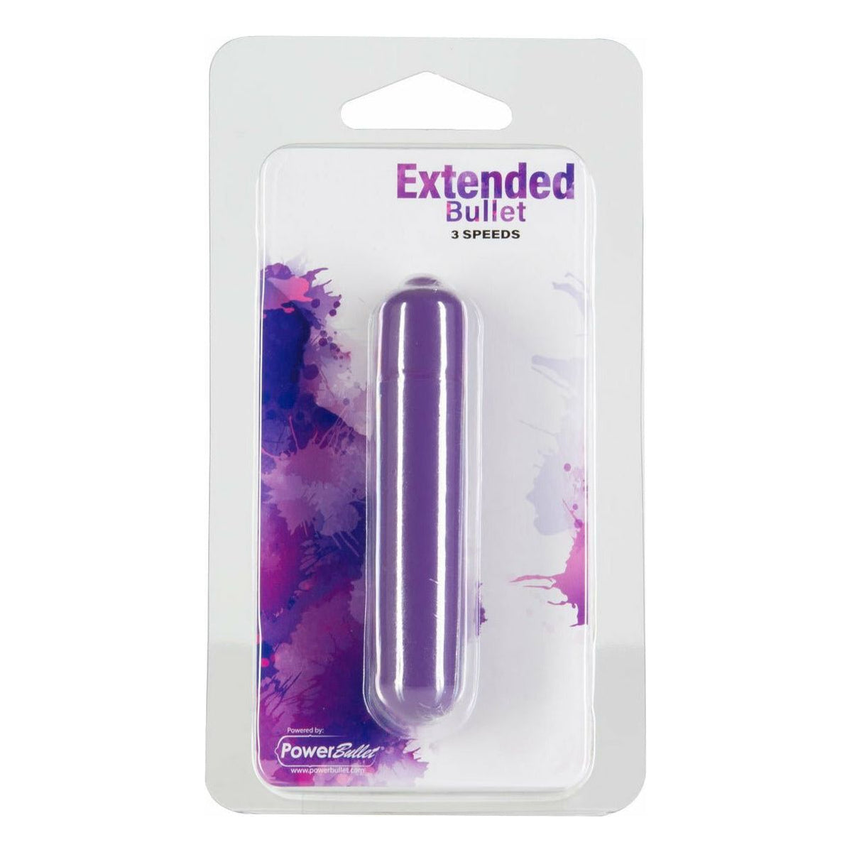 PowerBullet Extended Bullet 3-Speed 3.5 Inch - Purple