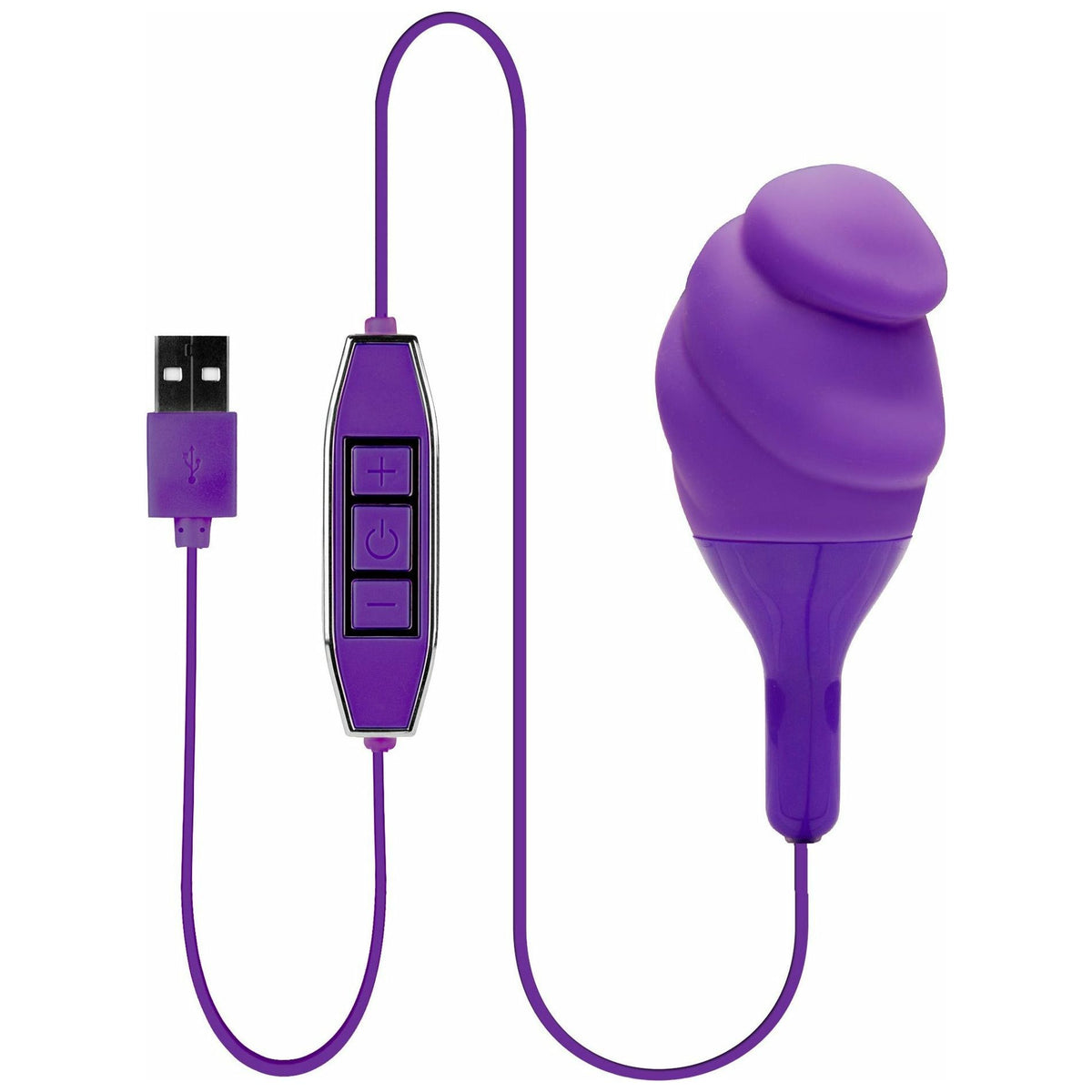 NMC Hands On - Textured Vibrator - Rechargeable - Purple