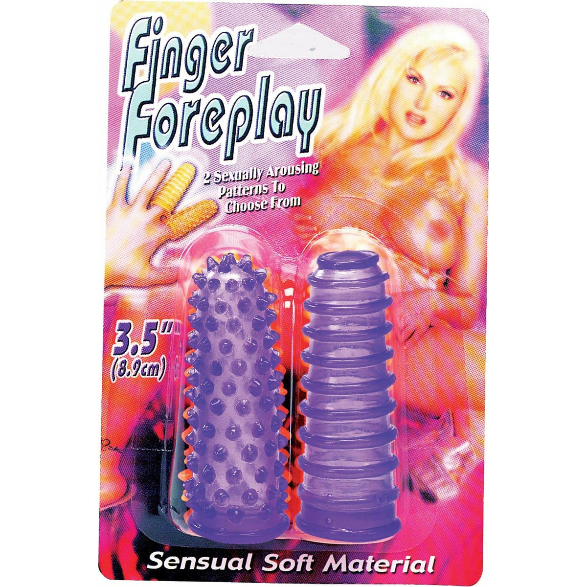 Nanma Finger Foreplay - Textured Finger Sleeves - Purple