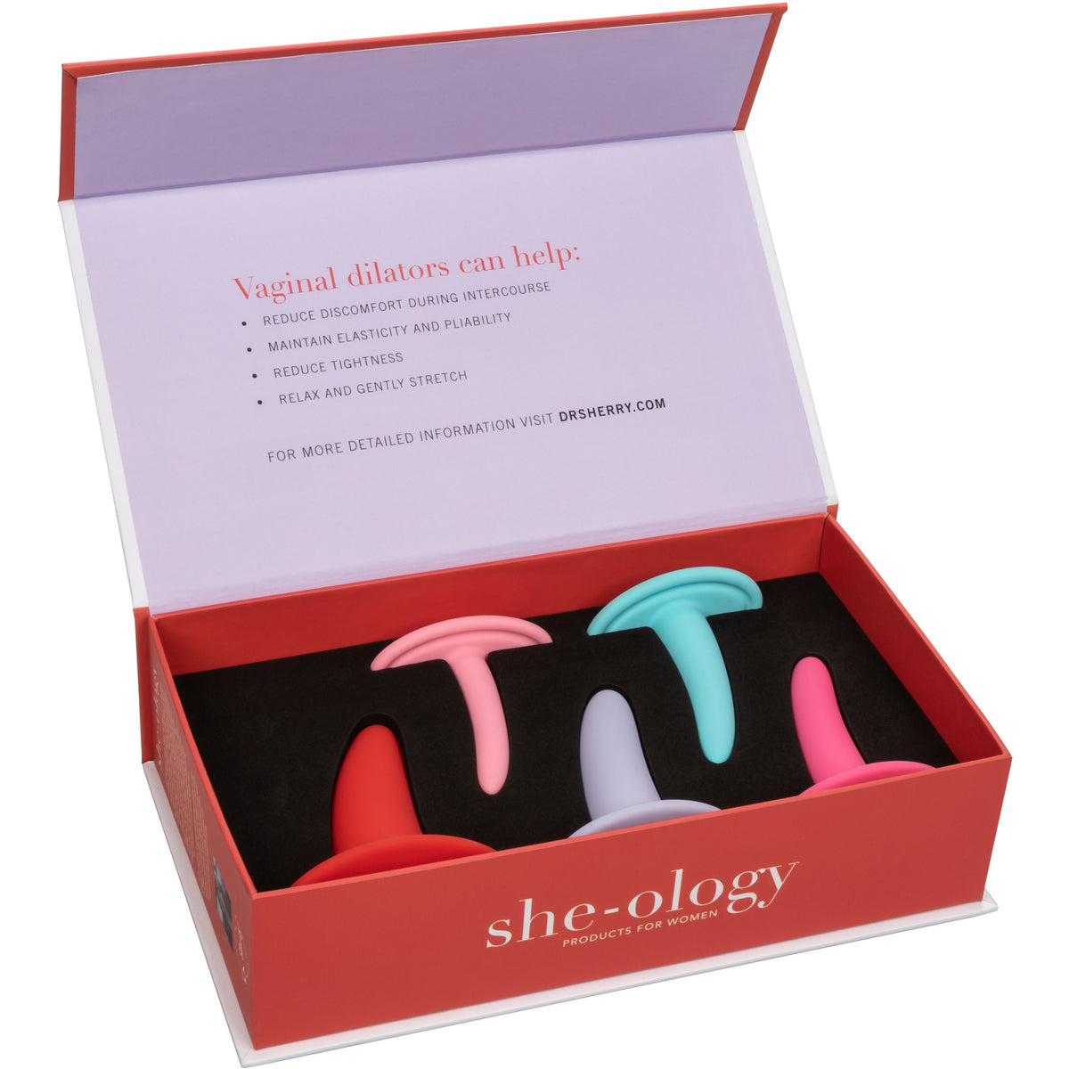 CalExotics She-Ology – Wearable Dilator Set – 5 Piece – Multicolour