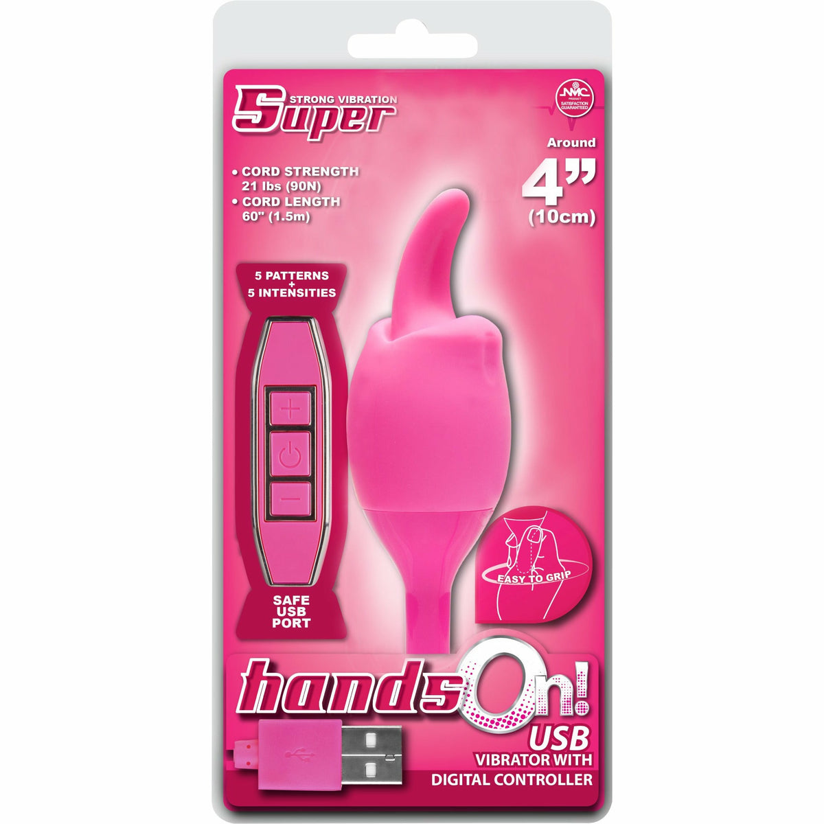 NMC Hands On - Flicking Tongue Vibrator - Rechargeable - Pink