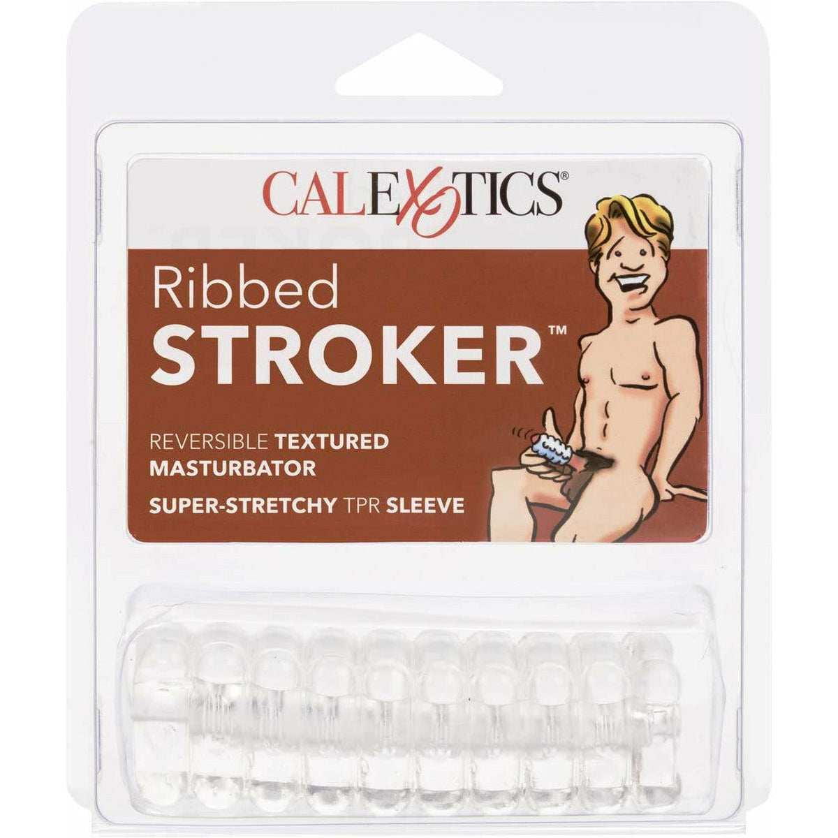 CalExotics Ribbed Stroker - Clear