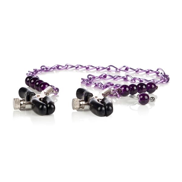 CalExotics Purple Chain Nipple Clamps