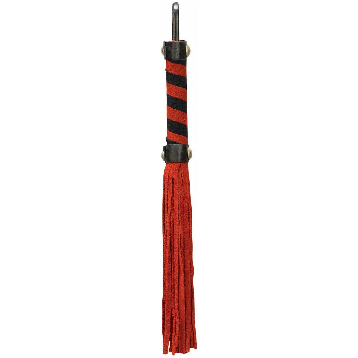 Punishment Small Whip - Red with Red and Black Handle