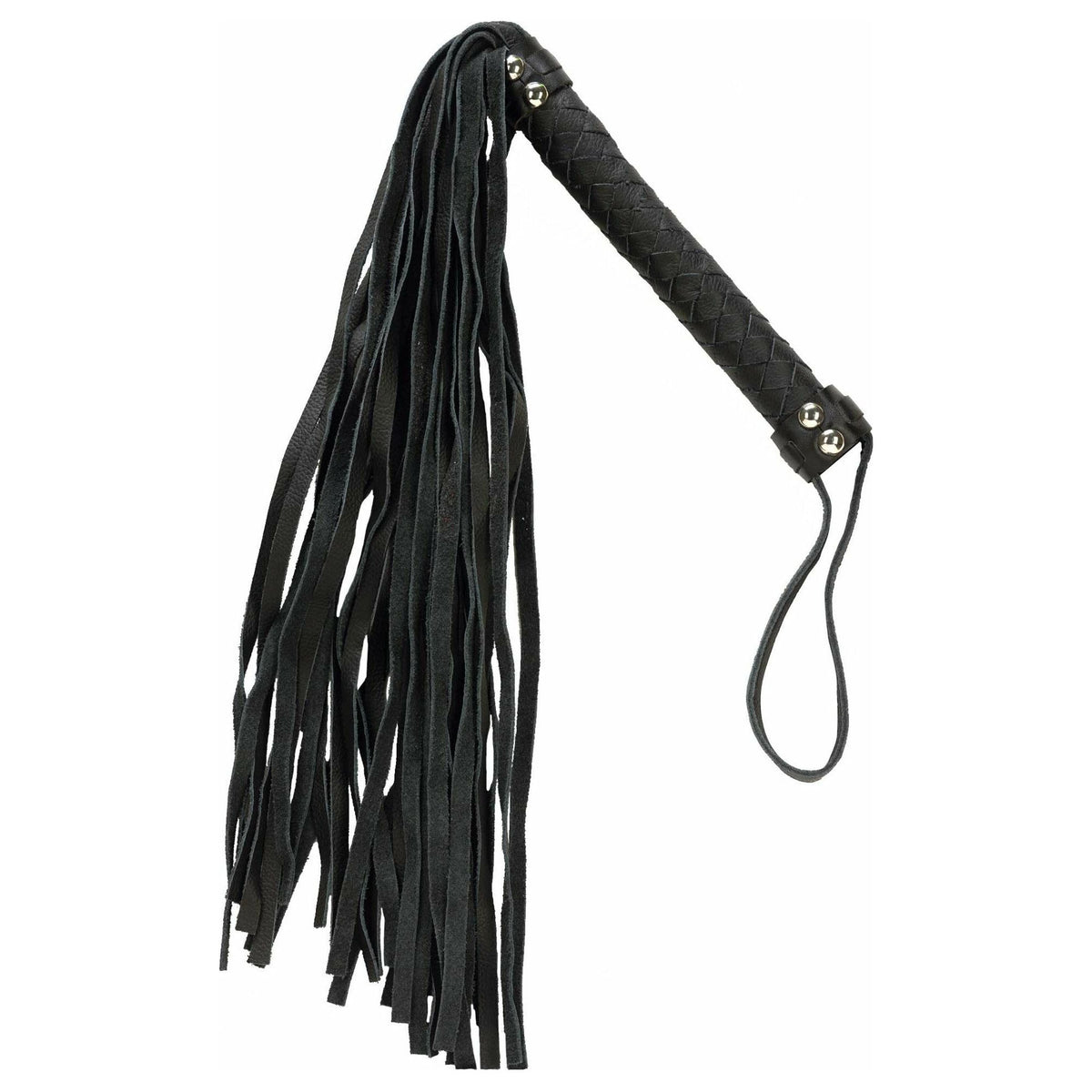 Punishment Black Whip with Black handle