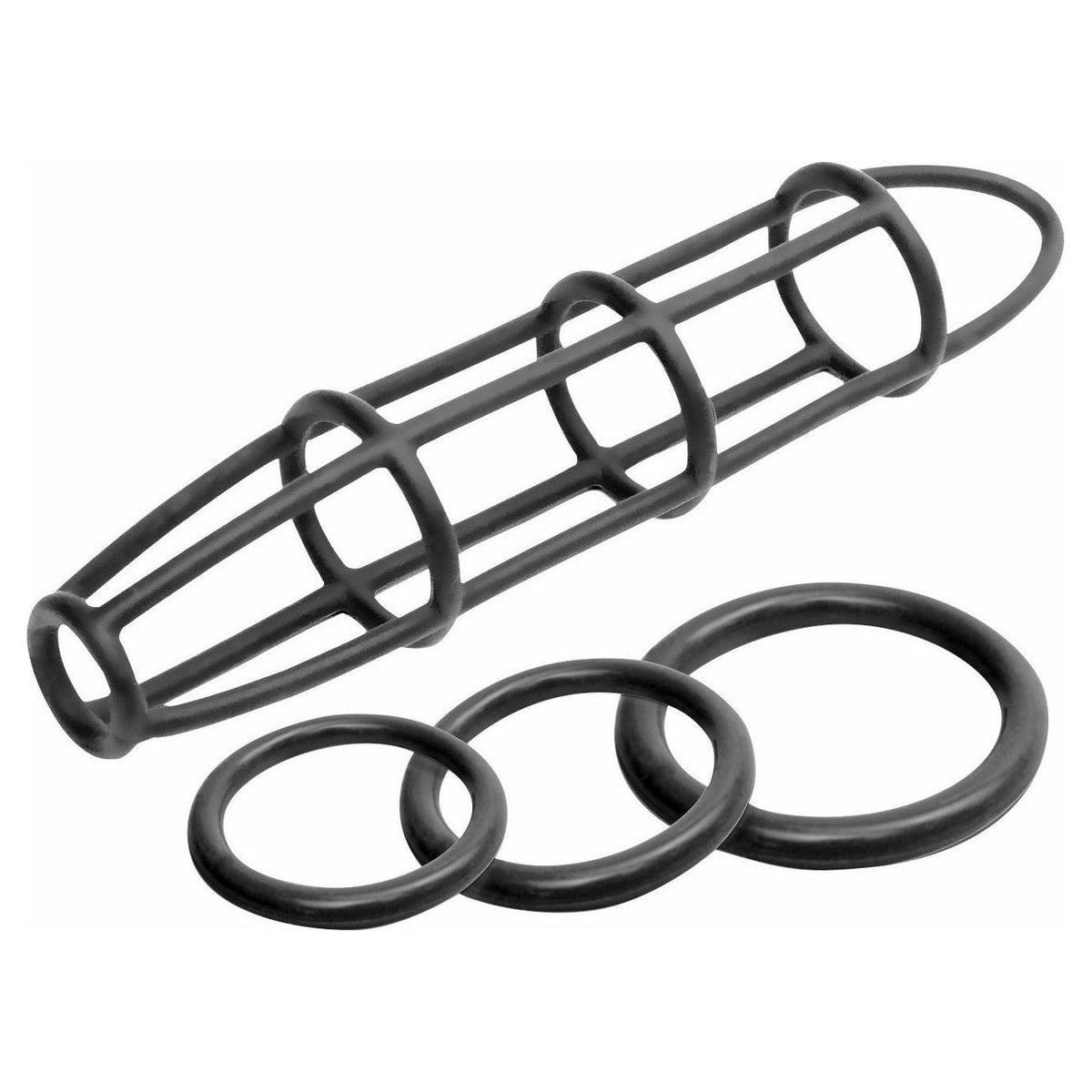 Pipedream Products Fetish Fantasy Elite Cockcage and Ring Set