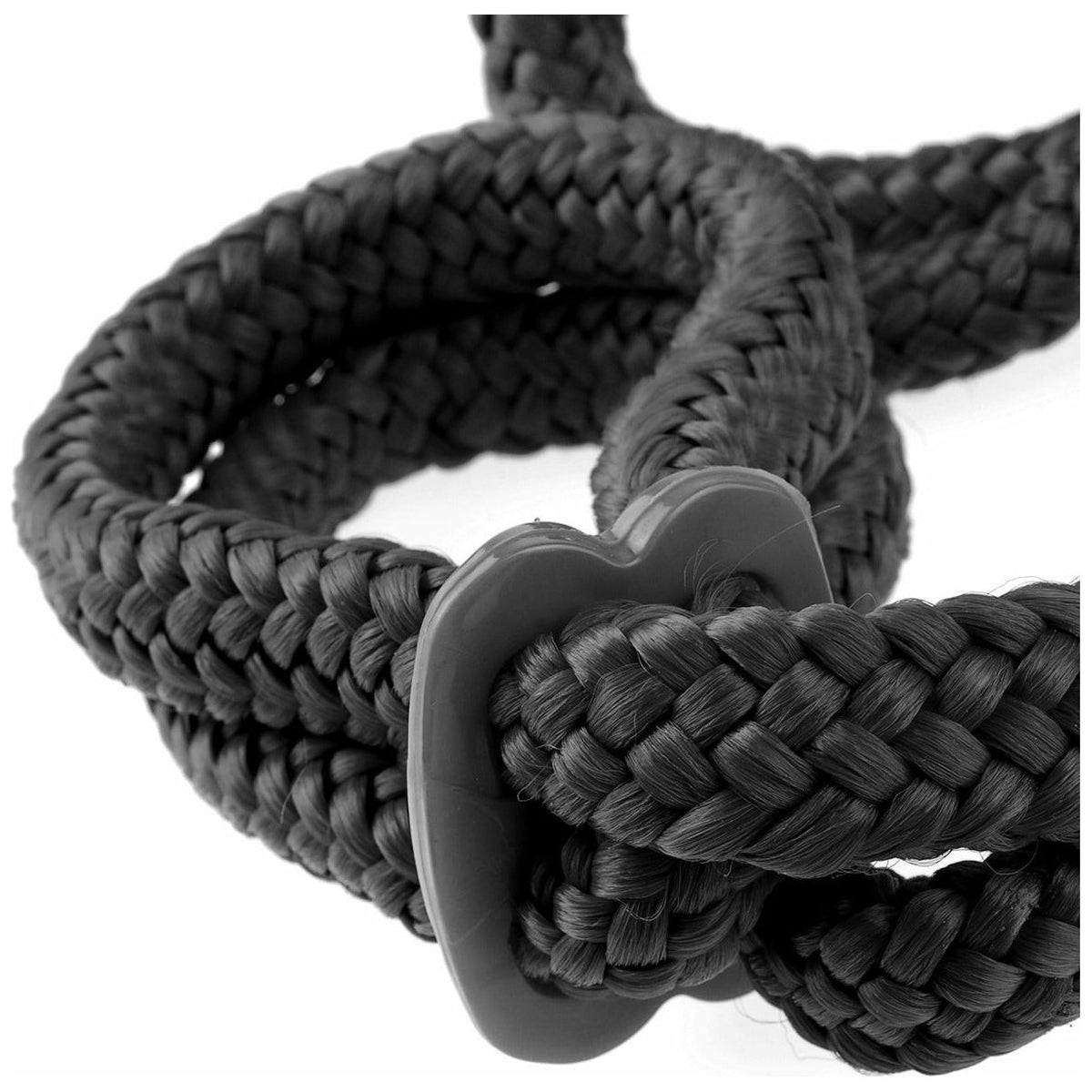 Pipedream Products Fetish Fantasy Series Silk Rope Love Cuffs - Black