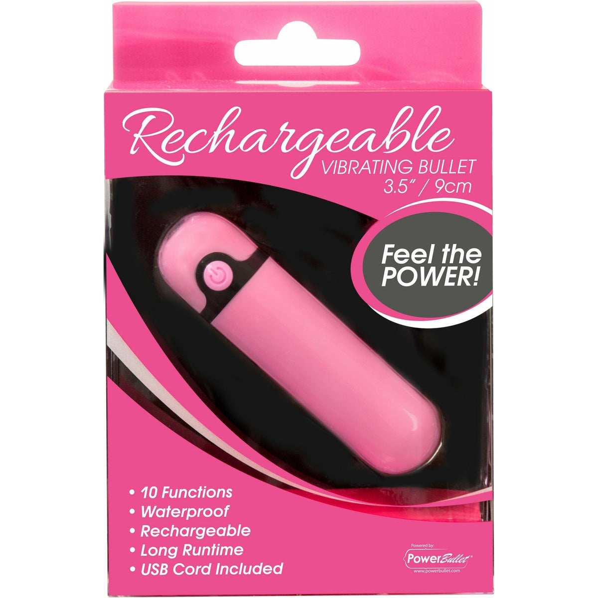 PowerBullet Simple and True - Rechargeable Vibrating Bullet - Pink