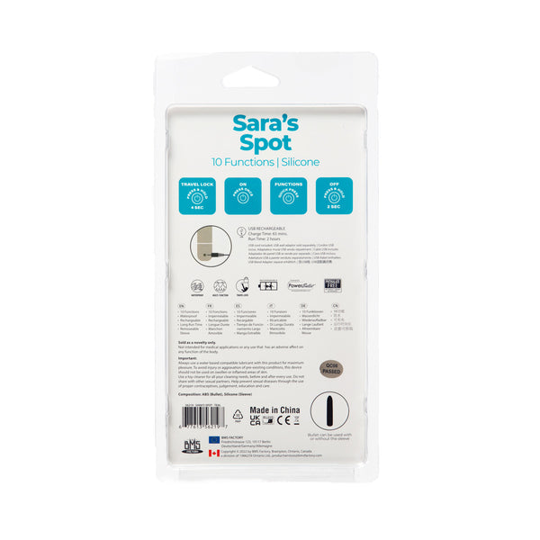 PowerBullet Sara’s Spot – Compact G-Spot Vibrator – Teal