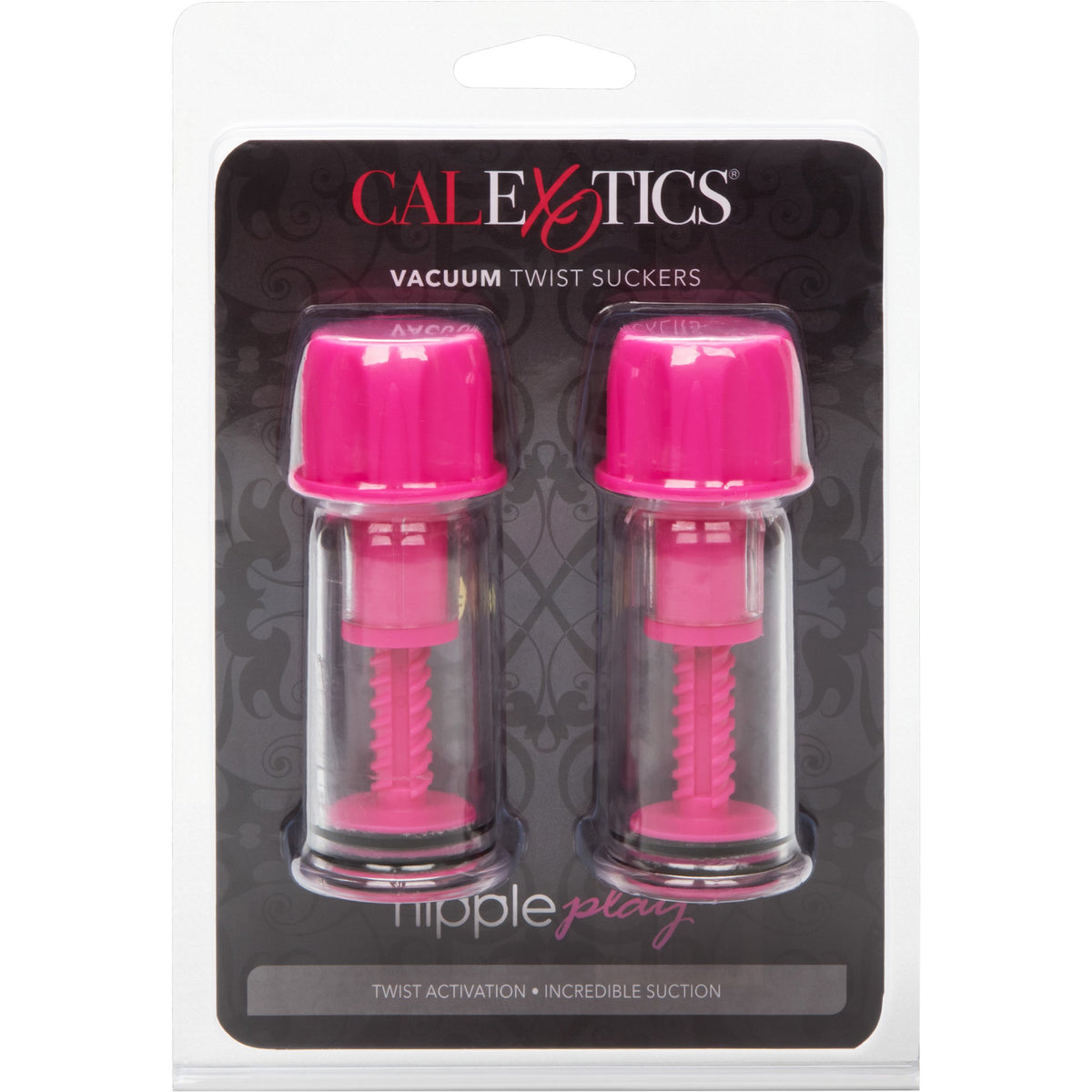 CalExotics Nipple Play Vacuum Twist Suckers - Pink