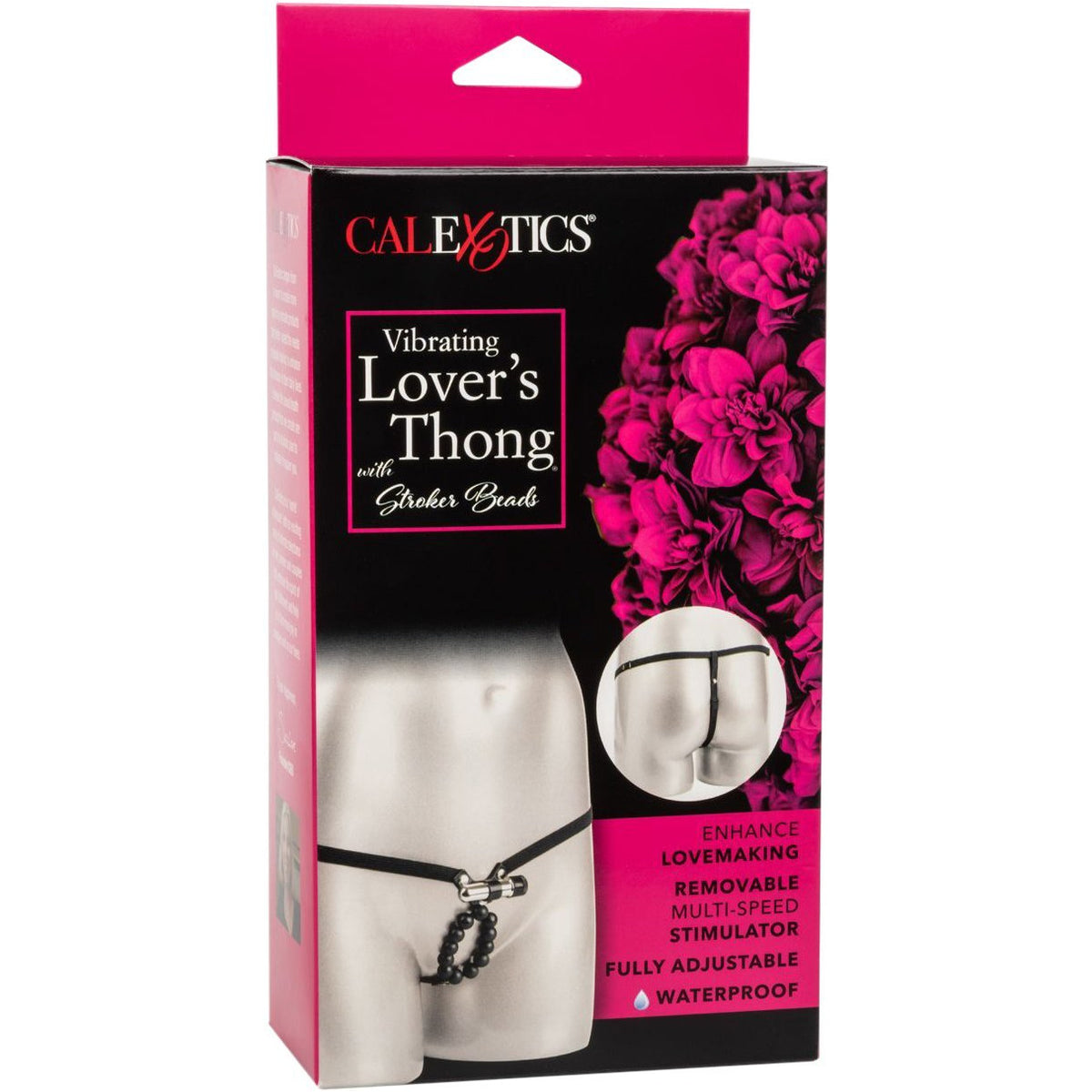 CalExotics Vibrating Lovers Thong With Stroker Beads