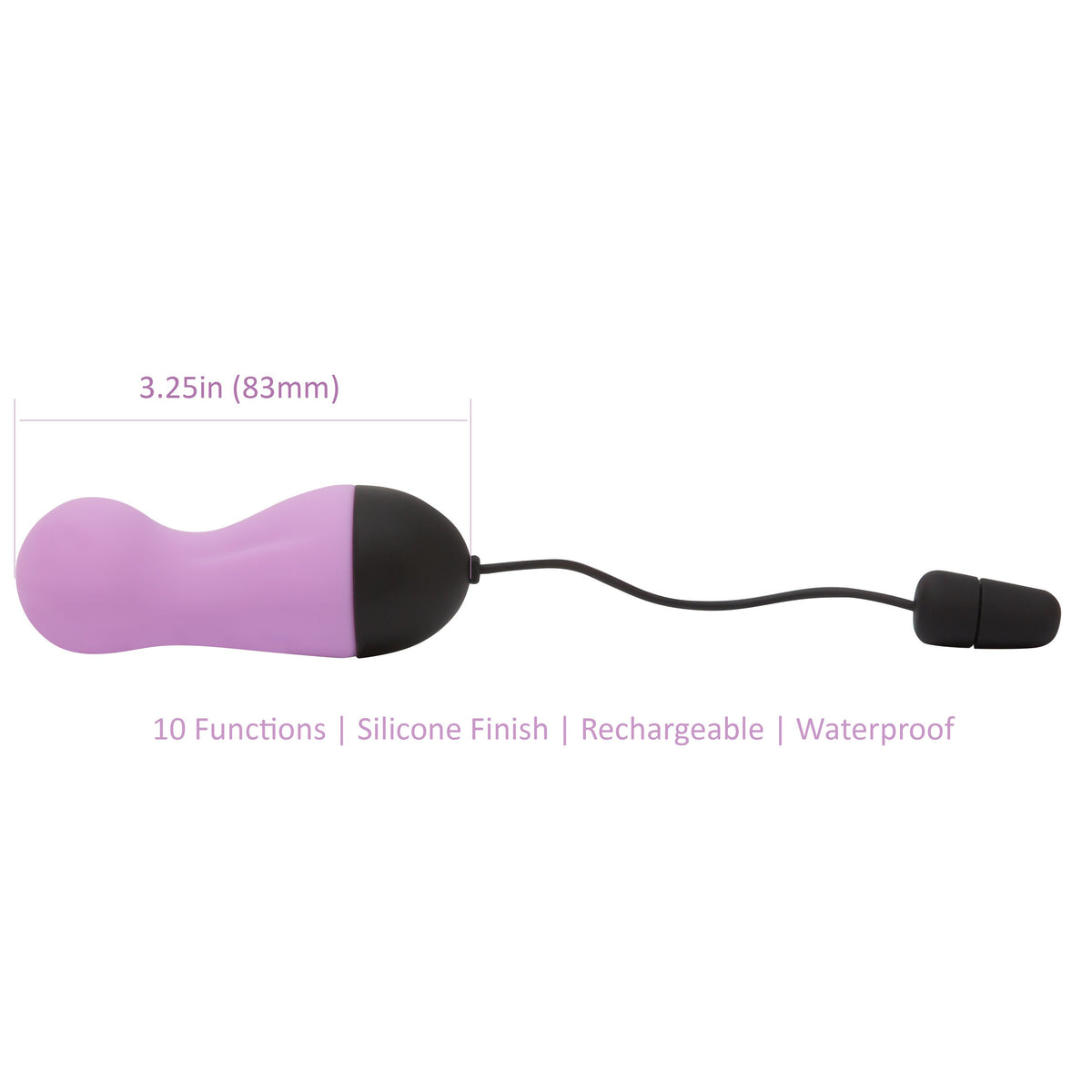 PowerBullet Remote Control Vibrating Egg - Purple