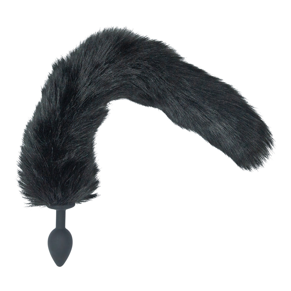 Punishment - Fox Tail Silicone Anal Plug – Black