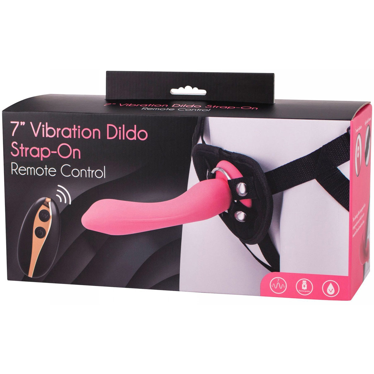Seven Creations Seven Creations 7 Vibrating Strap-On & Harness Pink | BMS Enterprises Seven Creations Seven Creations 7 Vibrating Strap-On & Harness Pink | BMS Enterprises