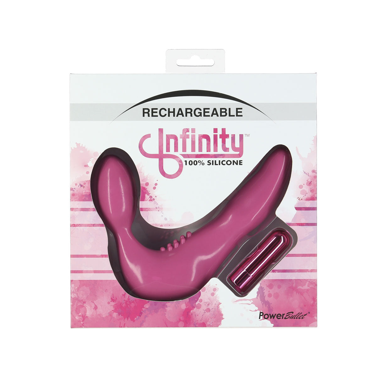 PowerBullet Infinity Rechargeable - Strapless Strap-On - Pink