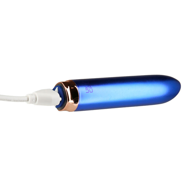 Swan - Maximum Bullet Vibrator + Silicone Comfy Cuff Blue - BMS Enterprises Swan - Maximum Bullet Vibrator + Silicone Comfy Cuff Blue - BMS Enterprises