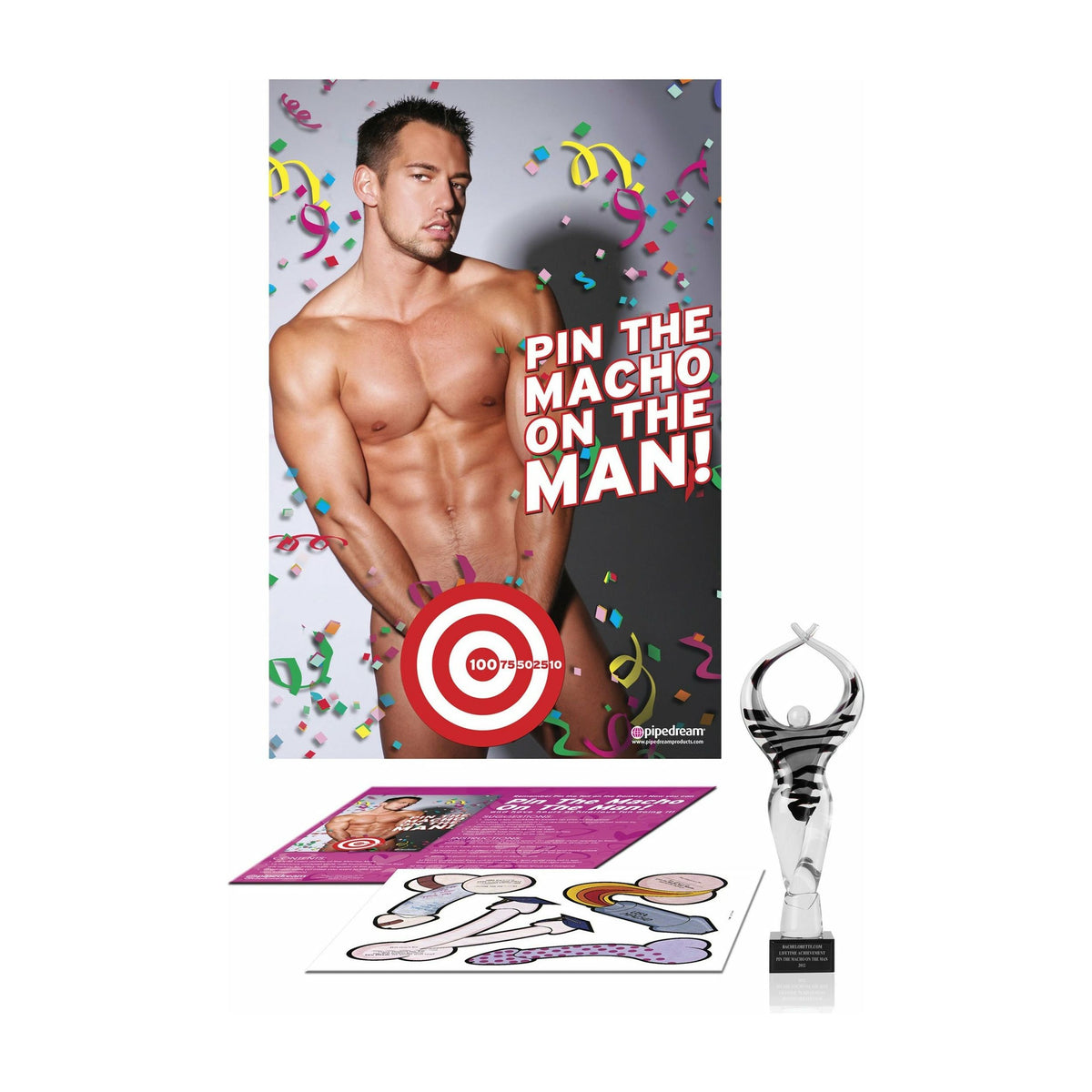 Pipedream Products Pin the Macho on the Man - Party Game