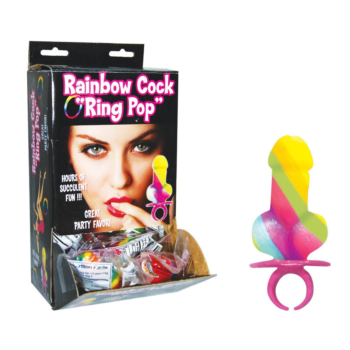 HottProducts Rainbow Cock Ring Pop