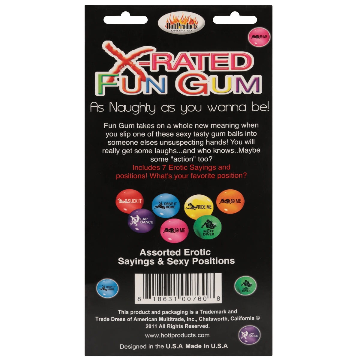 HottProducts X-Rated Fun Gum - Display 90