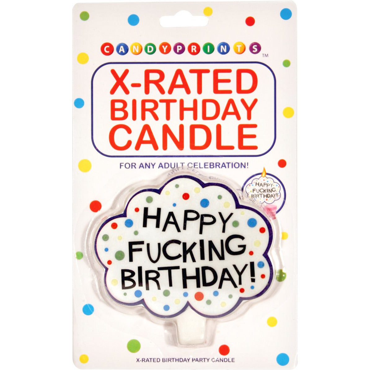 Candyprints X rated Birthday Candle