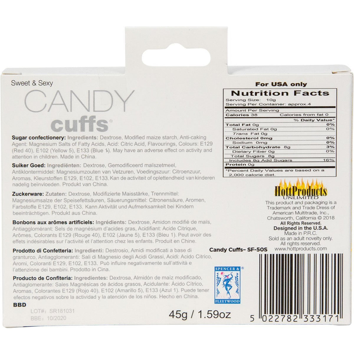 Gasworks Edible Candy Cuffs