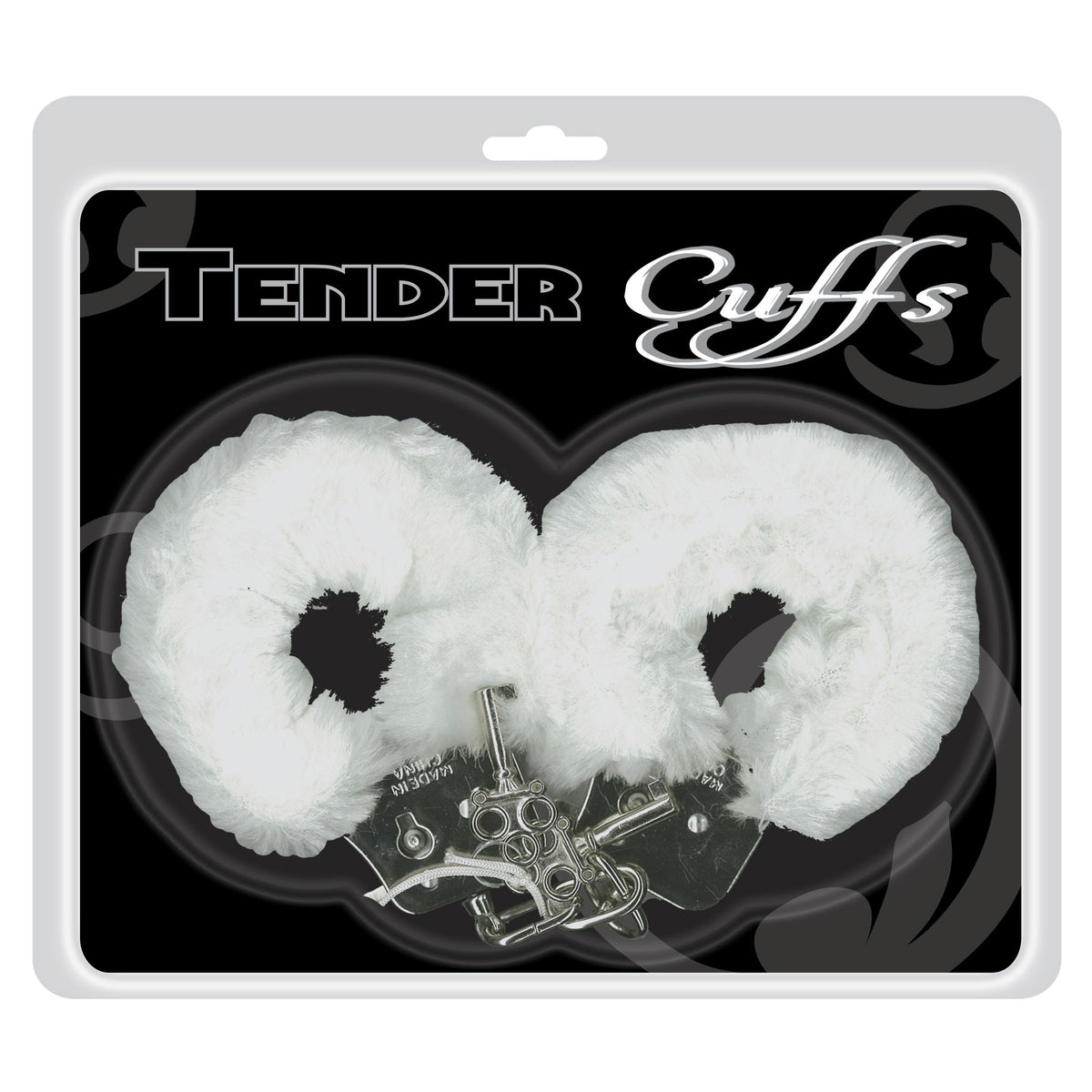 Tender Cuffs Furry Handcuffs - White