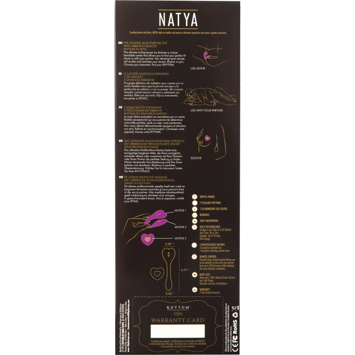 Kama Sutra Rhythm  - Natya - Bendable Vibrator - Black