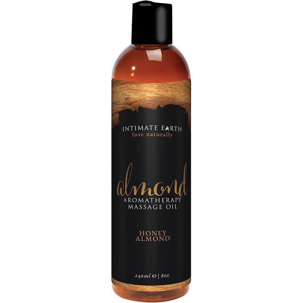 Intimate Earth Aromatherapy Massage Oil - Honey Almond - 8oz