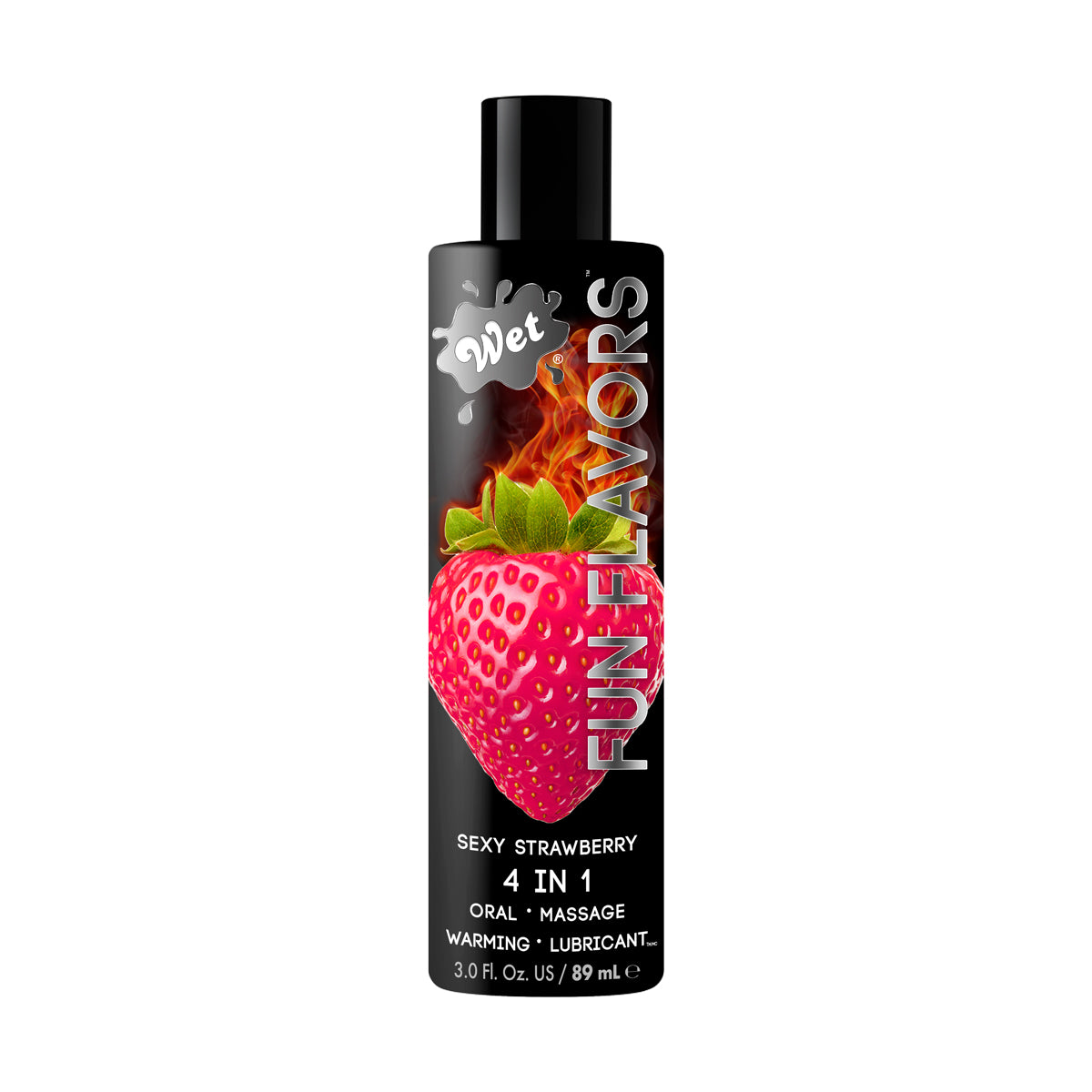 Wet Fun Flavours Lubricant - 4.1 oz - Strawberry